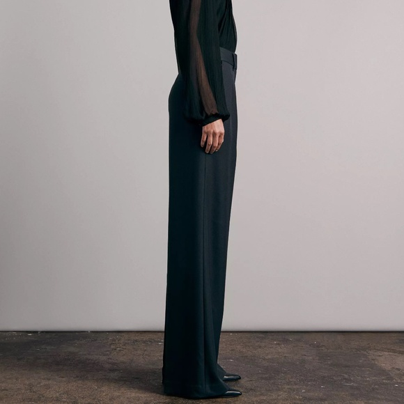 rag & bone Shelly wide leg twill pant 6 Petite New - Picture 8 of 16